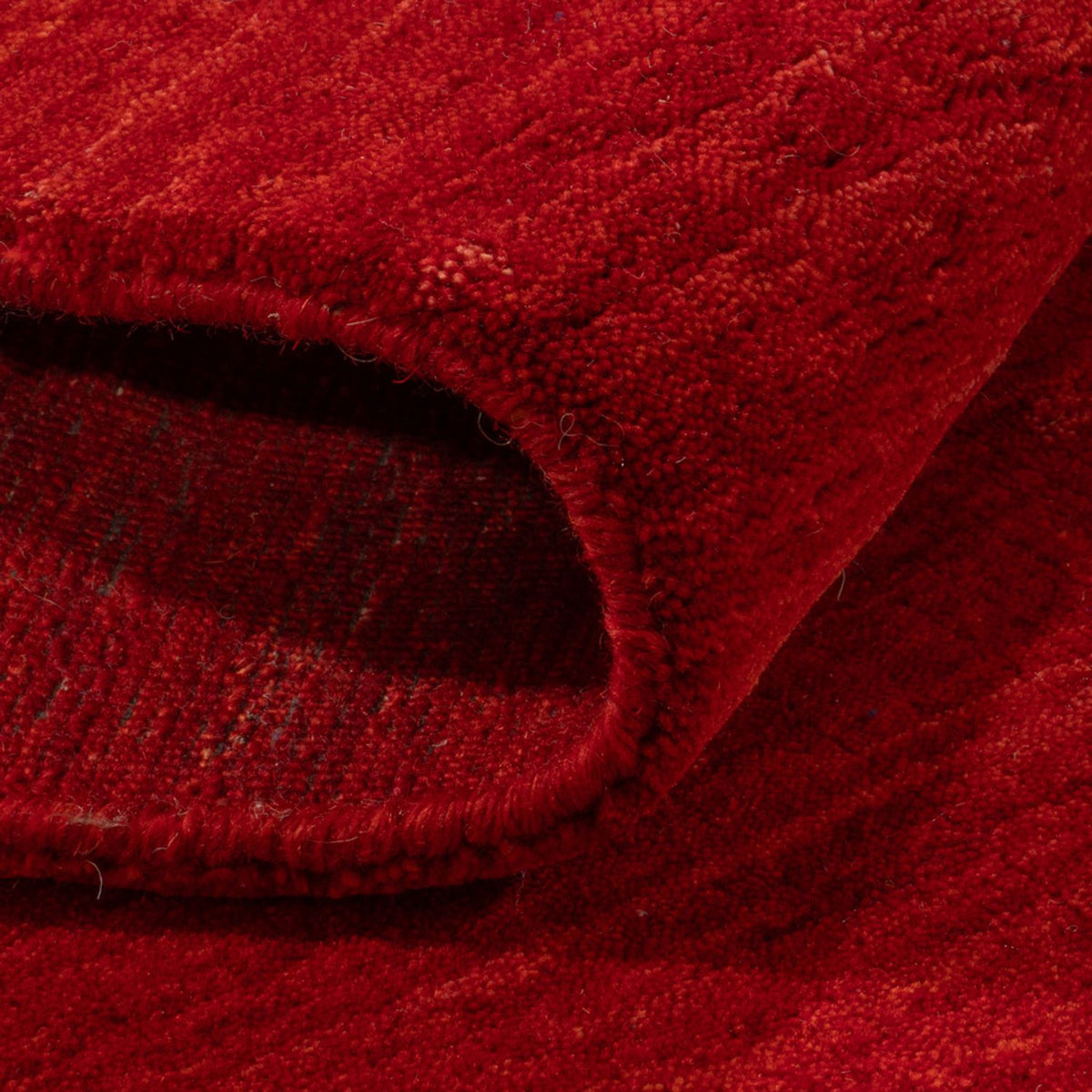 Tapis Gabbeh - Loribaft Softy - 150 x 100 cm - rouge