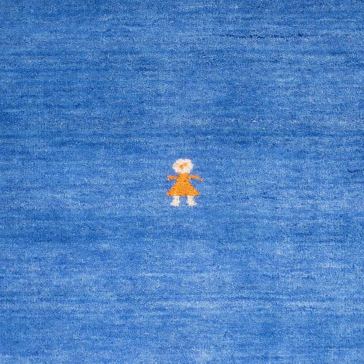 Tapis Gabbeh - Softy carré  - 150 x 150 cm - bleu