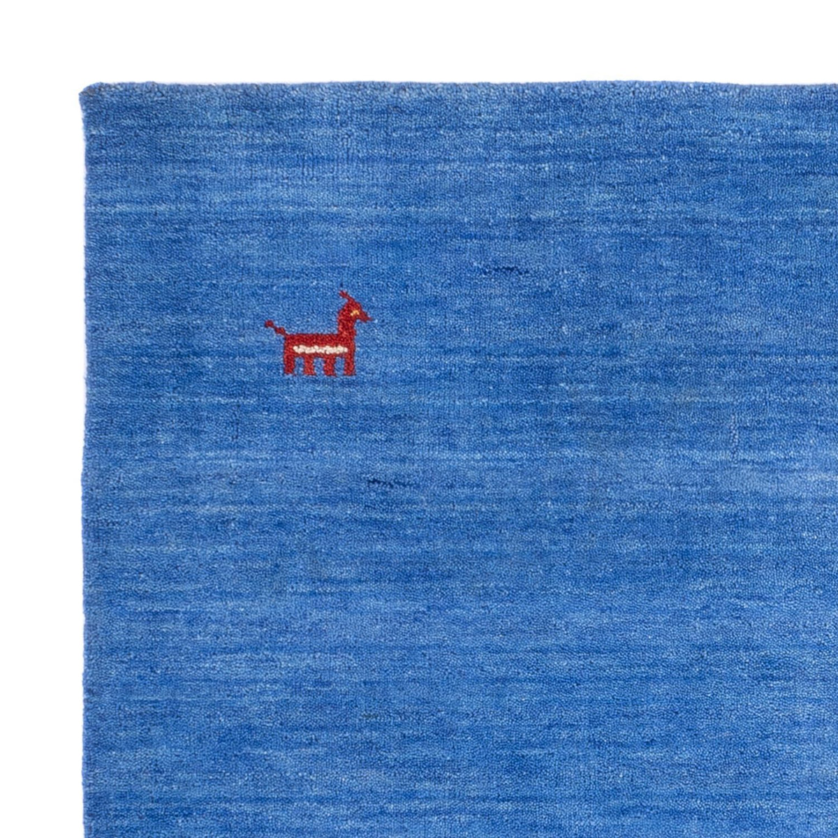 Tapis Gabbeh - Softy carré  - 150 x 150 cm - bleu