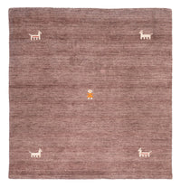 Tapis Gabbeh - Softy carré  - 150 x 150 cm - marron