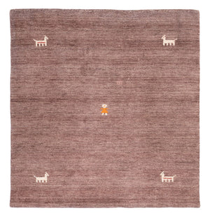 Tapis Gabbeh - Softy carré  - 150 x 150 cm - marron