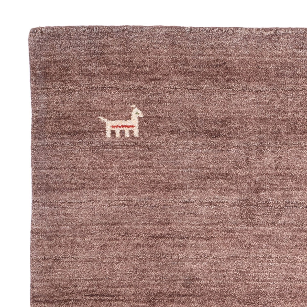Tapis Gabbeh - Softy carré  - 150 x 150 cm - marron