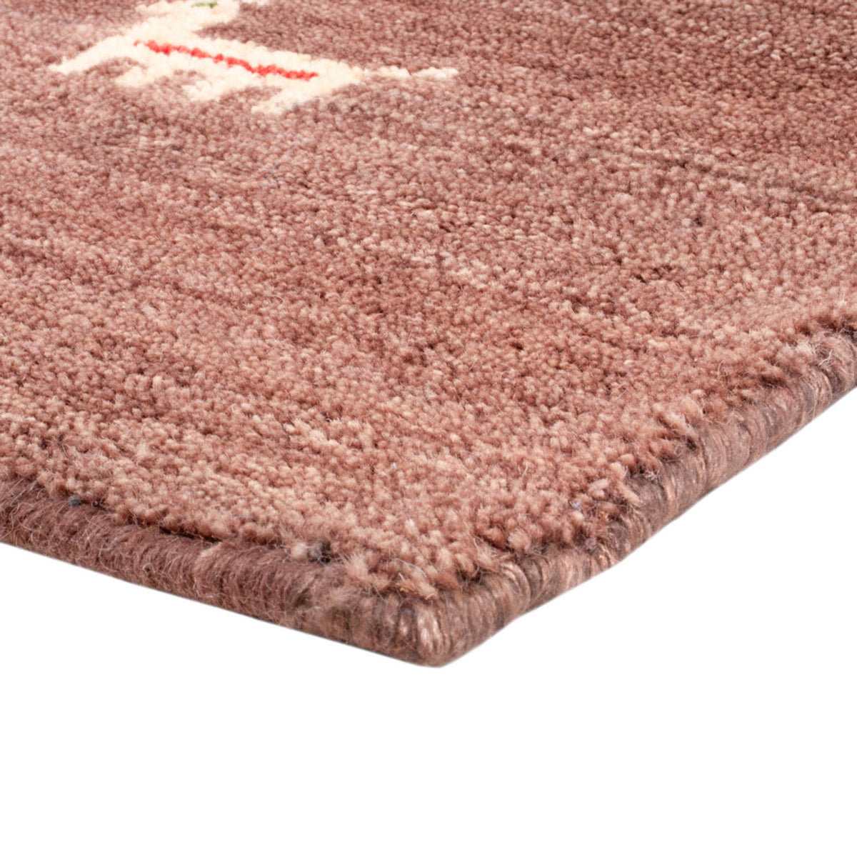 Tapis Gabbeh - Softy carré  - 150 x 150 cm - marron