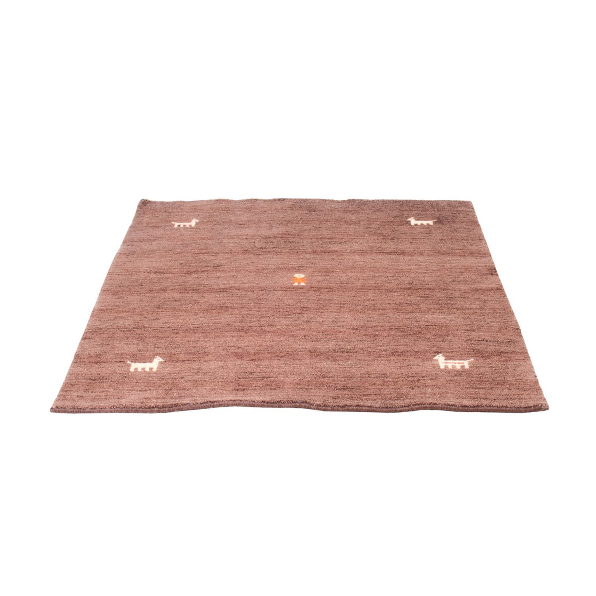 Tapis Gabbeh - Softy carré  - 150 x 150 cm - marron