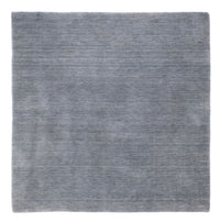 Tapis Gabbeh - Loribaft Softy carré  - 150 x 150 cm - gris