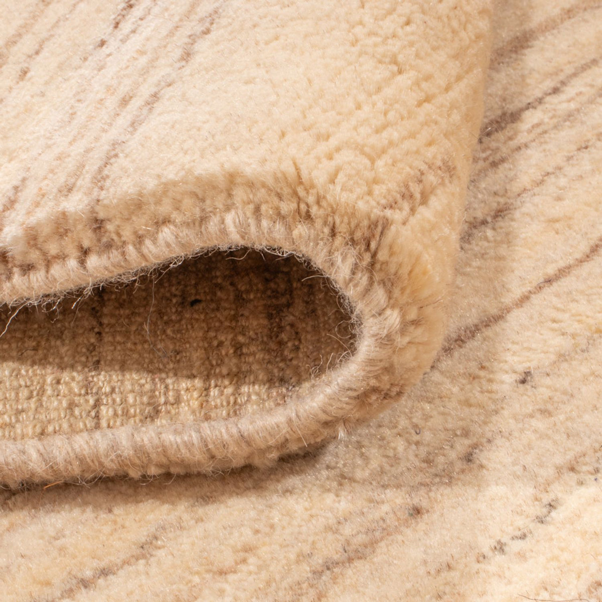 Tapis Gabbeh - Loribaft Persan - 130 x 100 cm - naturel