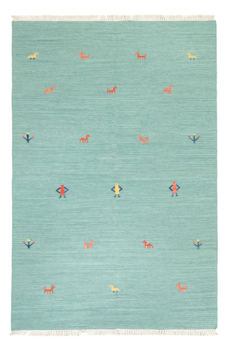 Tapis Kelim - Tendance - 240 x 160 cm - turquoise