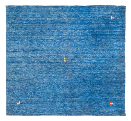 Tapis Gabbeh - Softy carré  - 250 x 250 cm - bleu