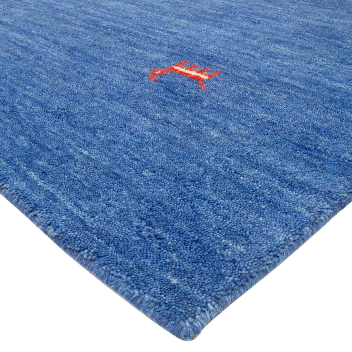 Tapis Gabbeh - Softy carré  - 250 x 250 cm - bleu