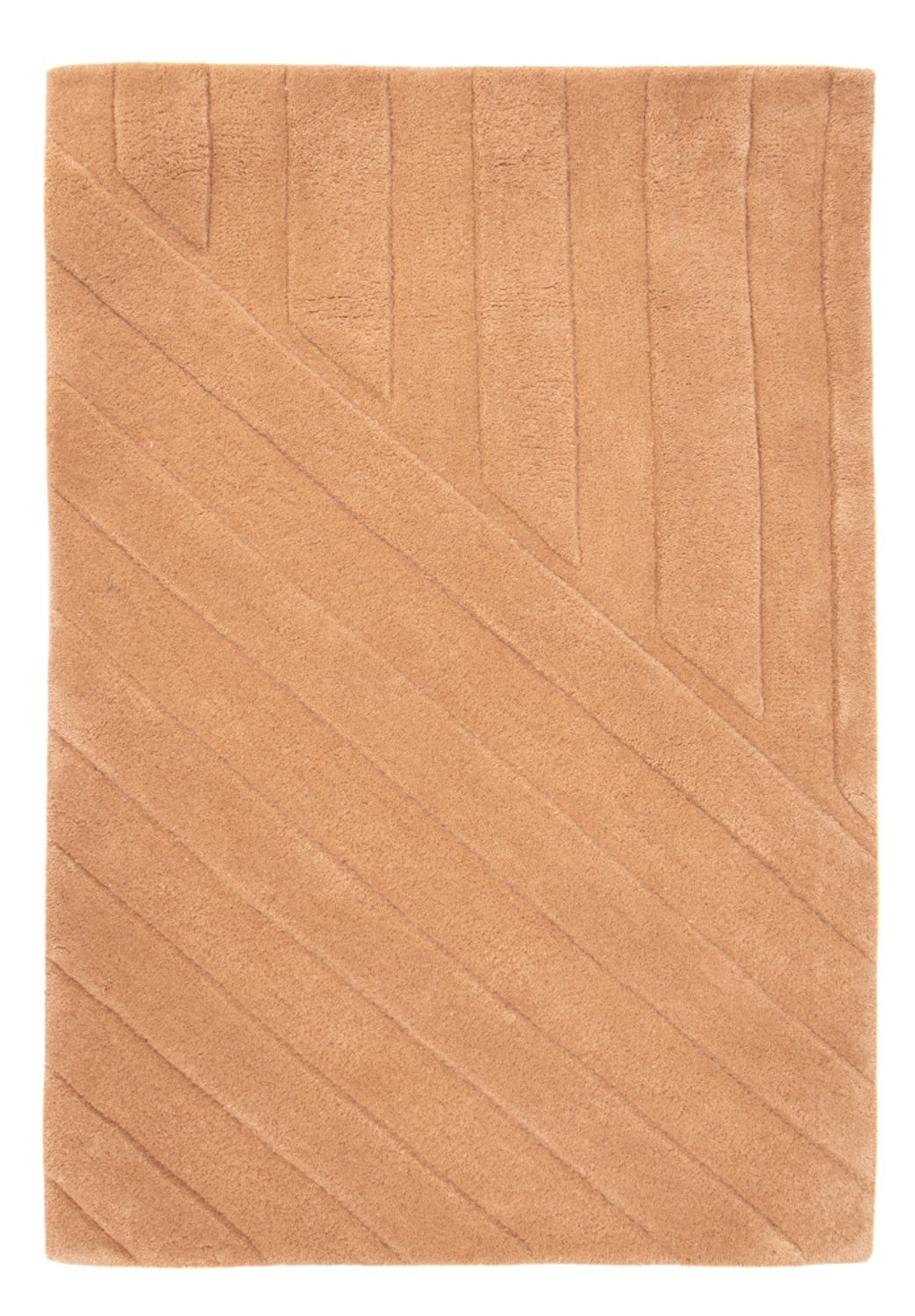 Tapis en laine - 90 x 60 cm - saumon
