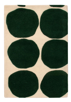 Tapis en laine - 90 x 60 cm - vert