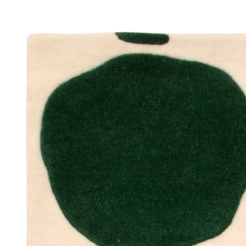 Tapis en laine - 90 x 60 cm - vert