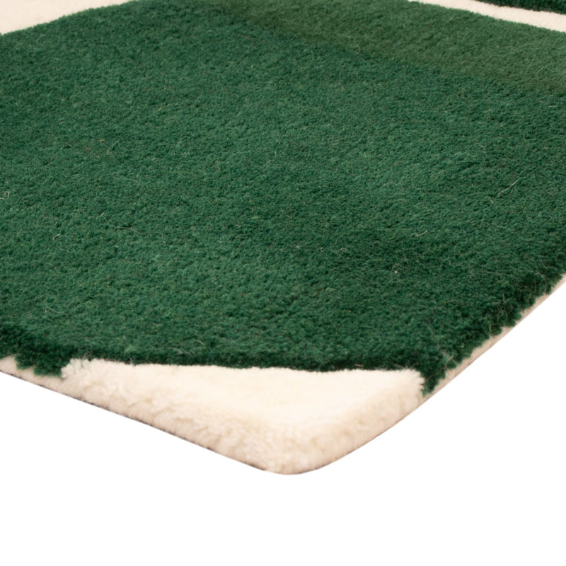 Tapis en laine - 90 x 60 cm - vert
