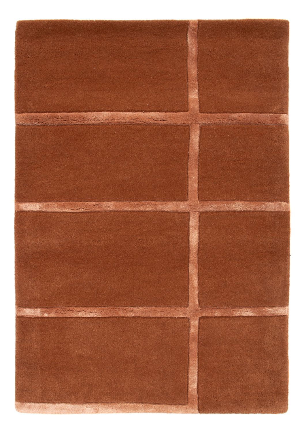 Tapis en laine - 90 x 60 cm - marron