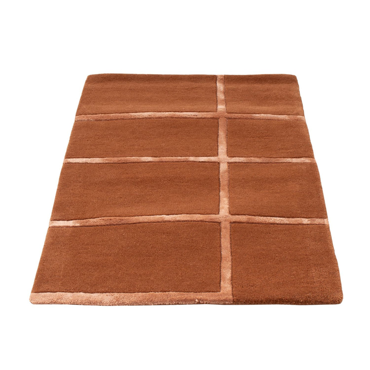 Tapis en laine - 90 x 60 cm - marron