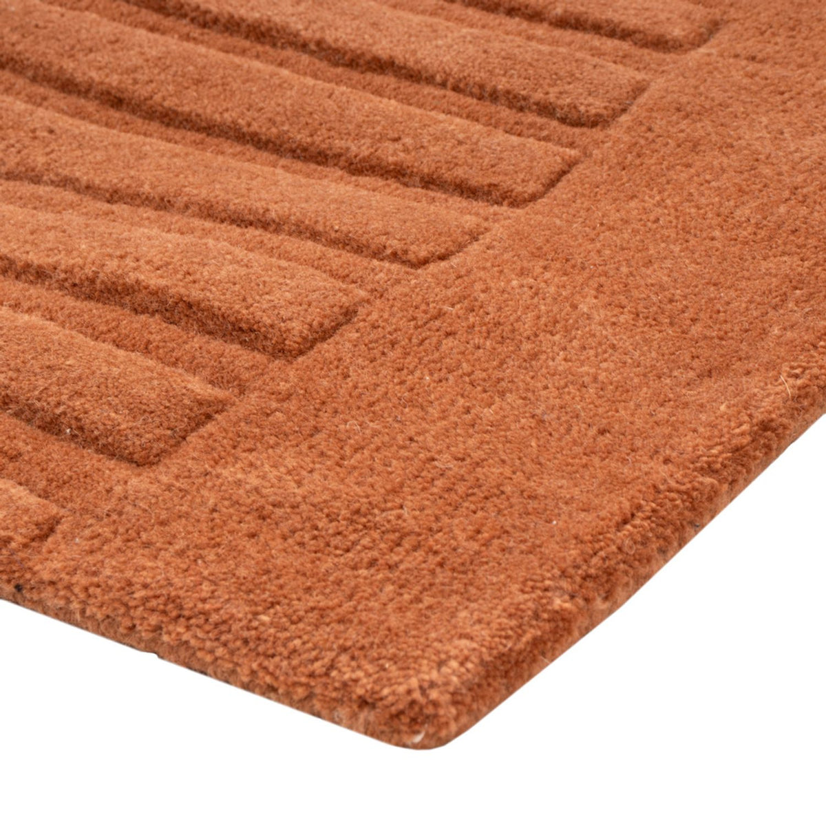 Tapis en laine - 90 x 60 cm - marron