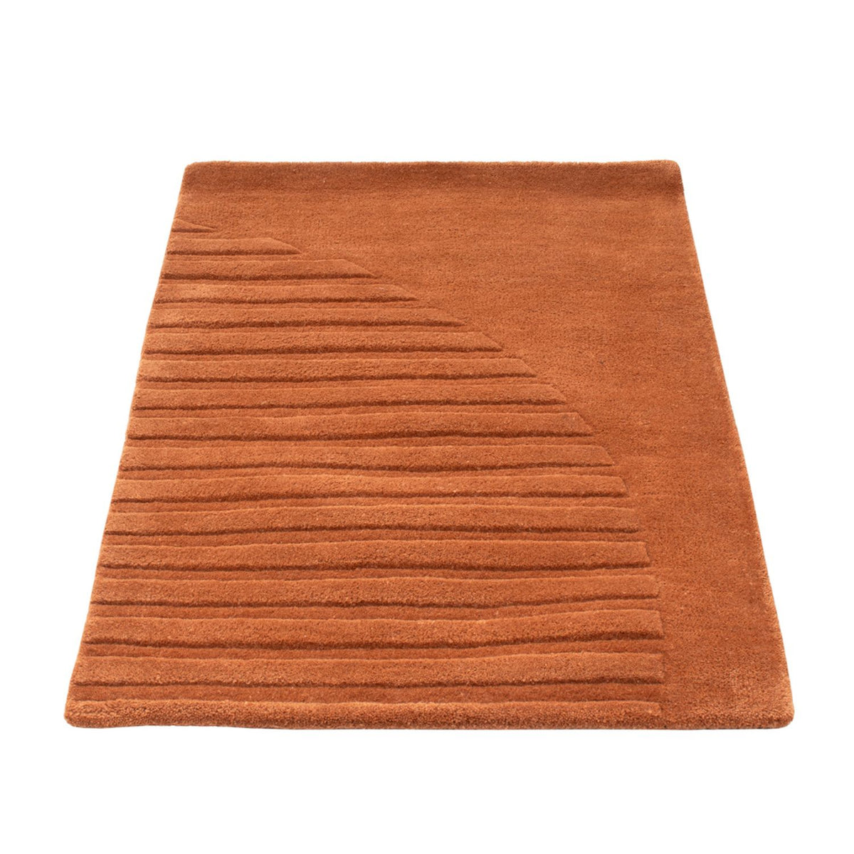 Tapis en laine - 90 x 60 cm - marron
