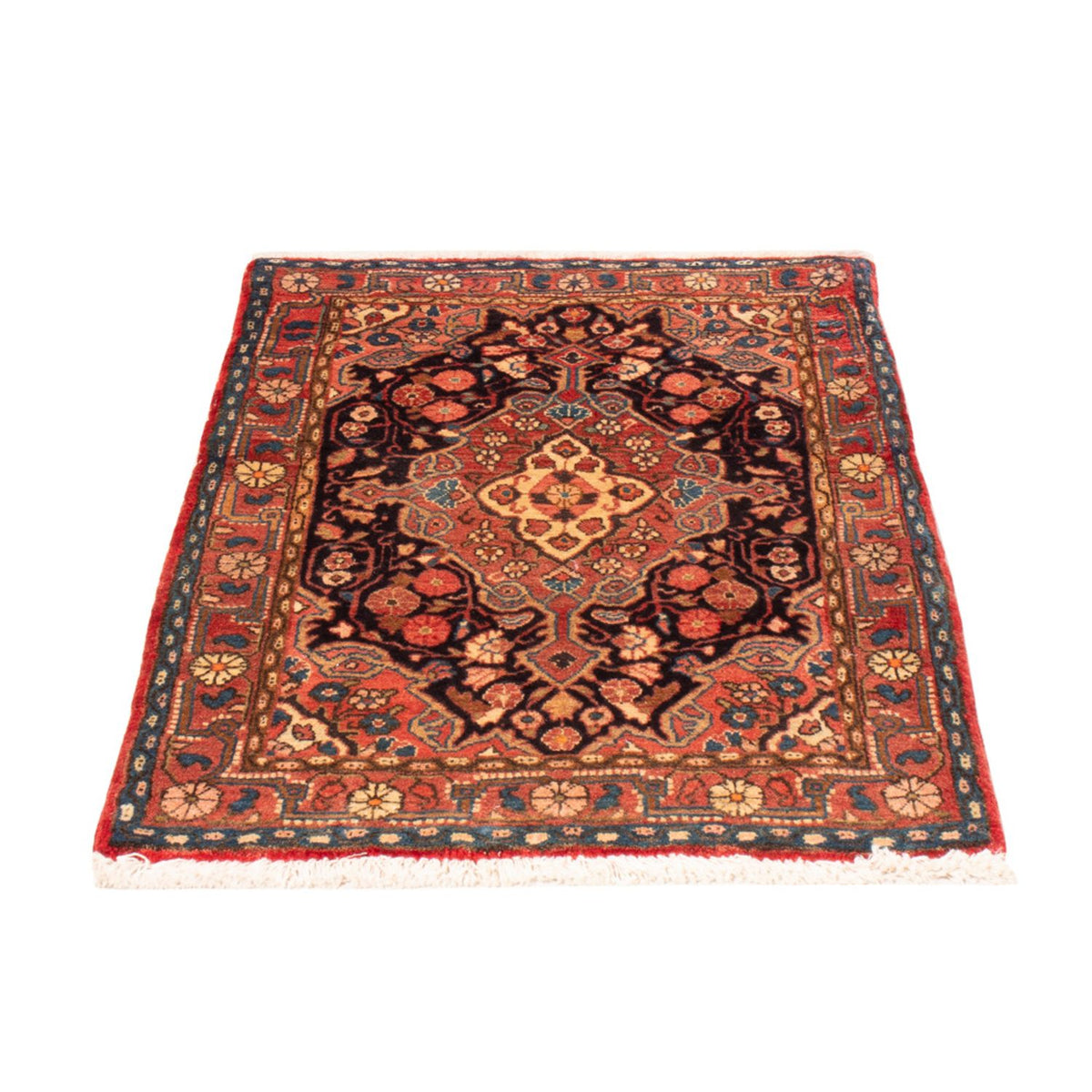 Tapis persan - Nomadic - 92 x 62 cm - bleu foncé