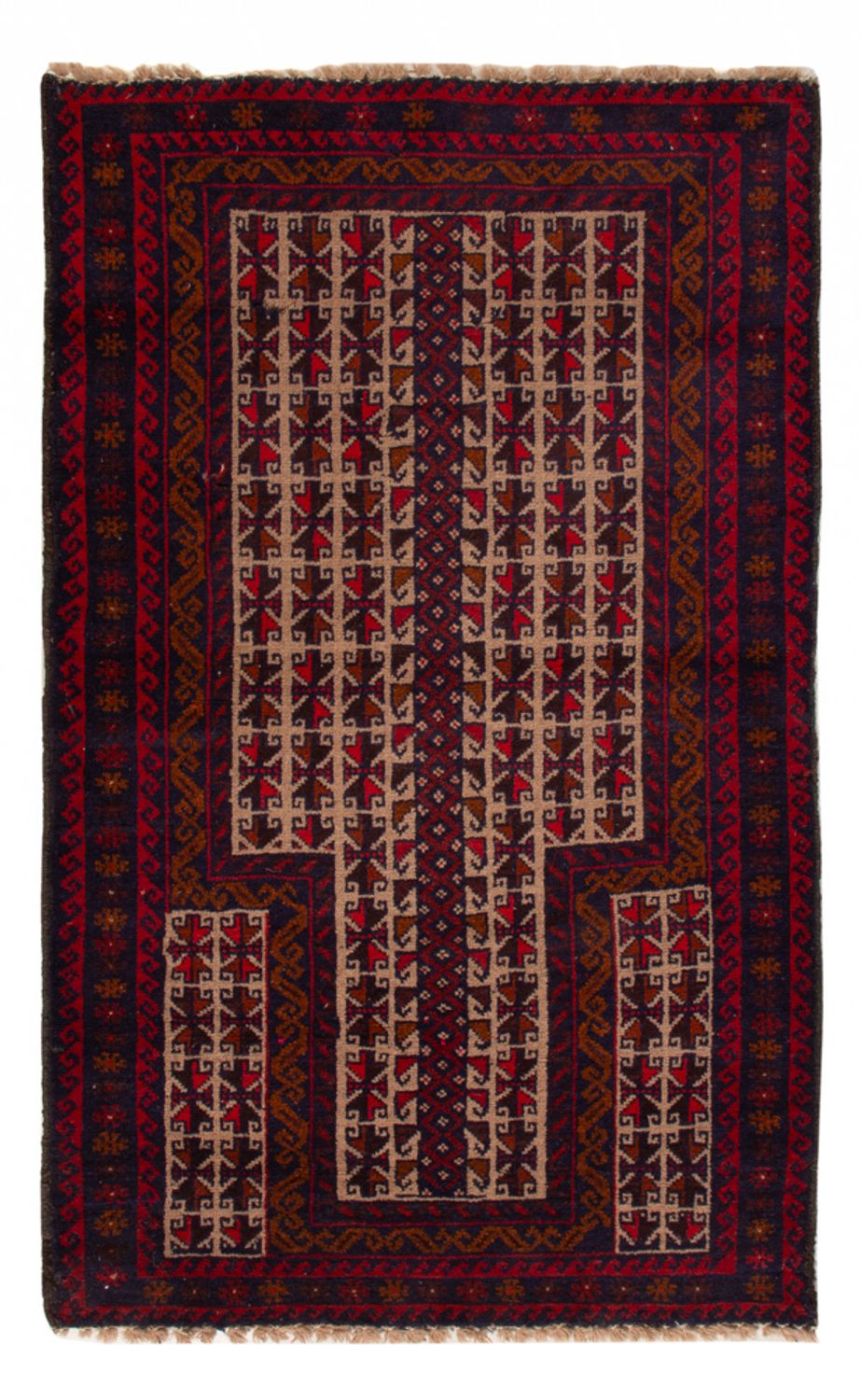 Tapis Belutsch - 130 x 83 cm - beige