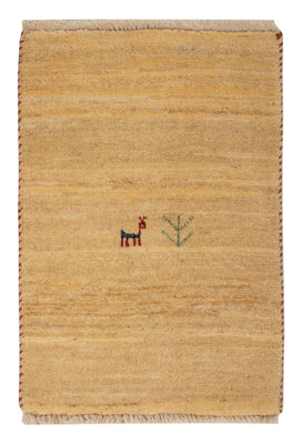 Tapis Gabbeh - Loribaft Persan - 60 x 40 cm - crème