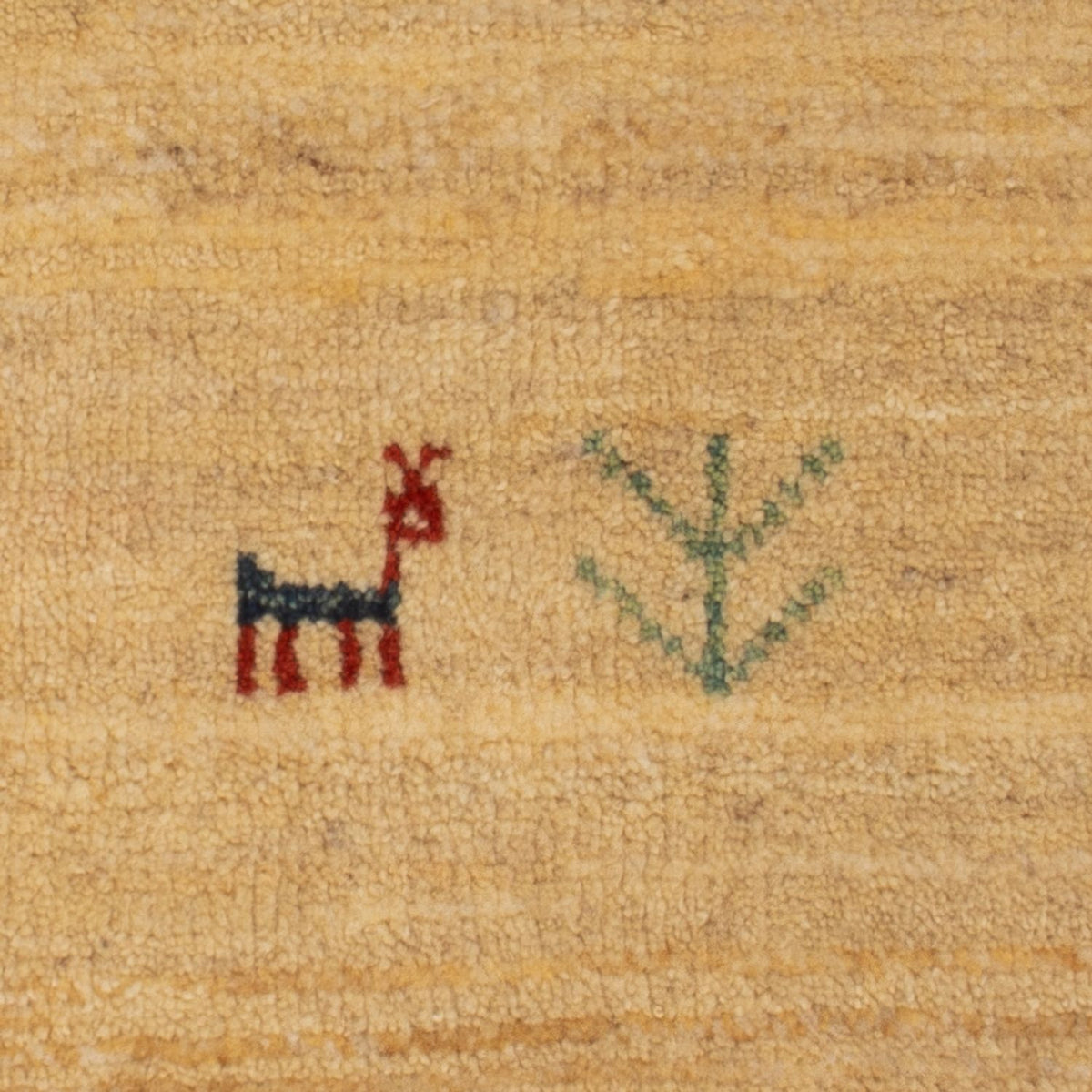 Tapis Gabbeh - Loribaft Persan - 60 x 40 cm - crème