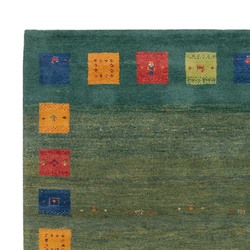 Tapis Gabbeh - Loribaft Indus - 240 x 170 cm - vert
