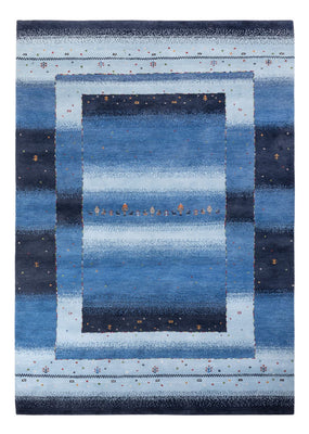 Tapis Gabbeh - Loribaft Indus - 243 x 169 cm - bleu