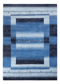 Tapis Gabbeh - Loribaft Indus - 243 x 169 cm - bleu