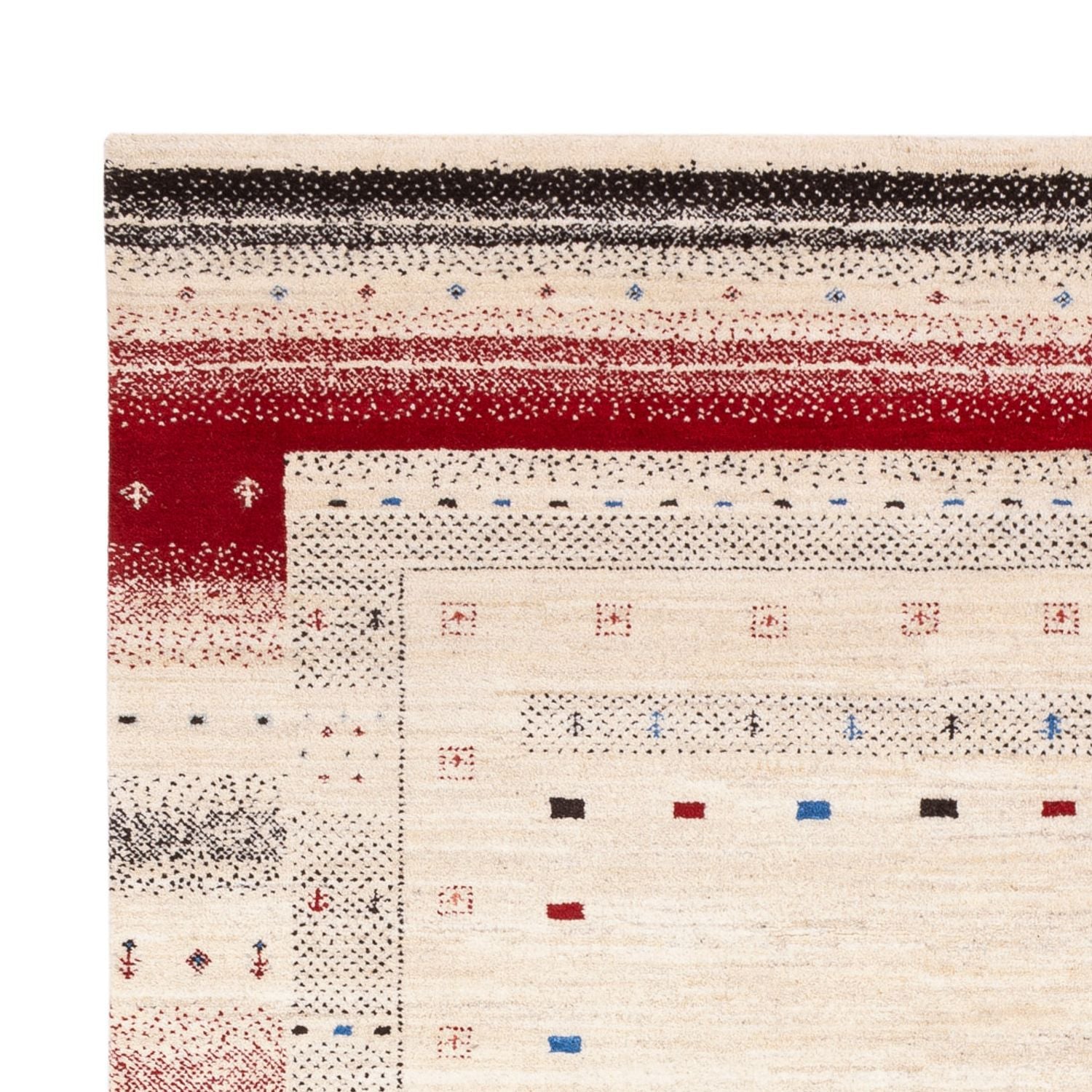 Tapis Gabbeh - Loribaft Indus - 242 x 168 cm - crème