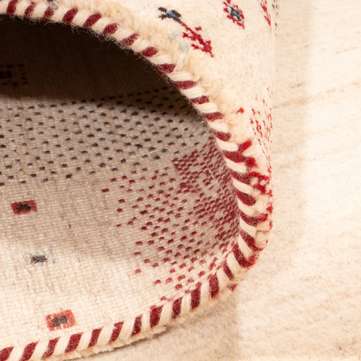 Tapis Gabbeh - Loribaft Indus - 242 x 168 cm - crème