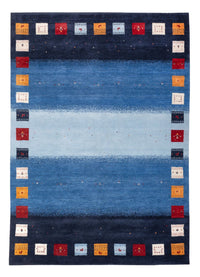 Tapis Gabbeh - Loribaft Indus - 240 x 169 cm - bleu