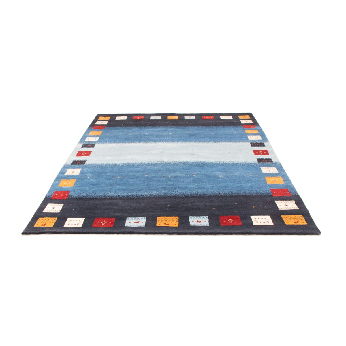 Tapis Gabbeh - Loribaft Indus - 240 x 169 cm - bleu