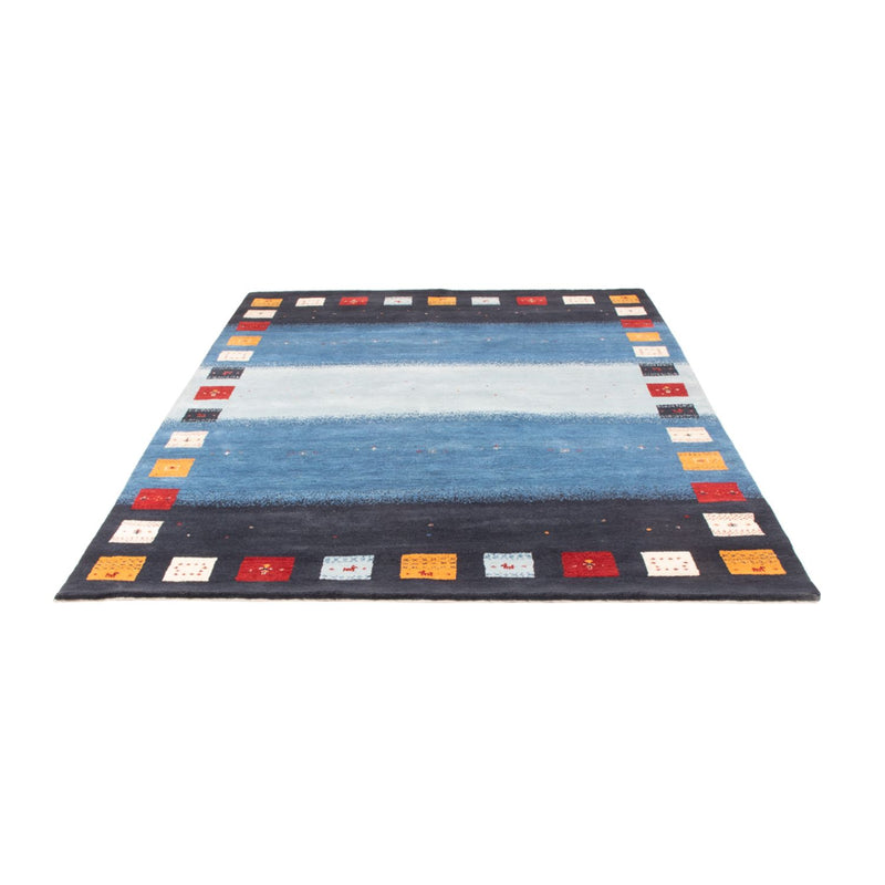 Tapis Gabbeh - Loribaft Indus - 240 x 169 cm - bleu