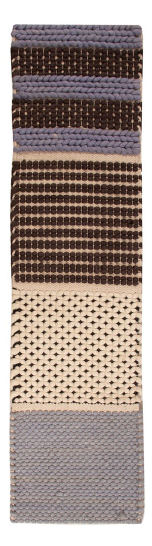 Tapis de couloir Tapis en laine - 124 x 33 cm - multicolore