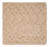 Tapis en laine carré  - 48 x 42 cm - beige