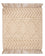 Tapis en laine carré  - 48 x 46 cm - crème