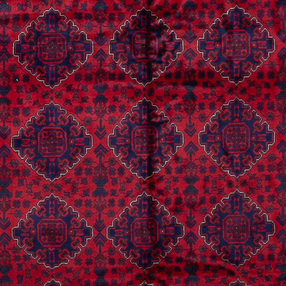 Tapis afghan - 346 x 241 cm - rouge
