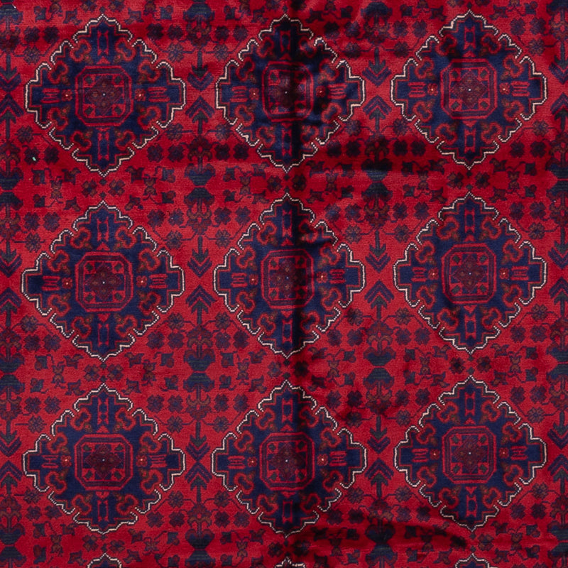 Tapis afghan - 346 x 241 cm - rouge
