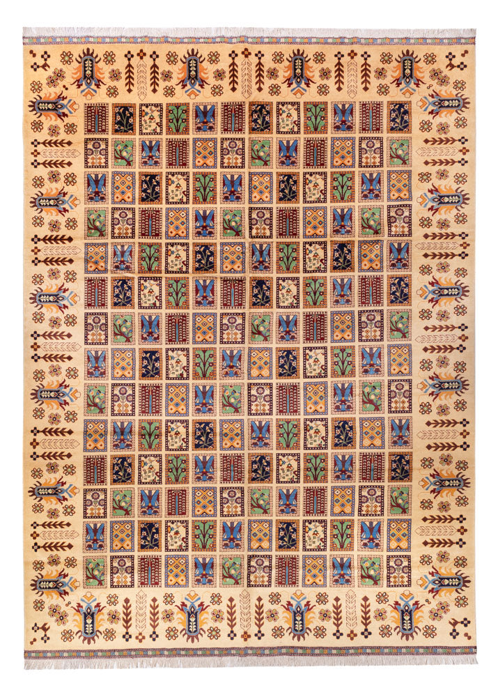Tapis afghan - 400 x 295 cm - beige