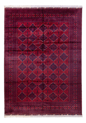 Tapis afghan - 340 x 249 cm - rouge
