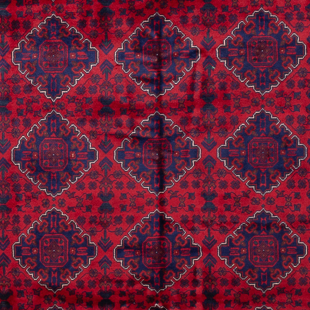 Tapis afghan - 340 x 249 cm - rouge