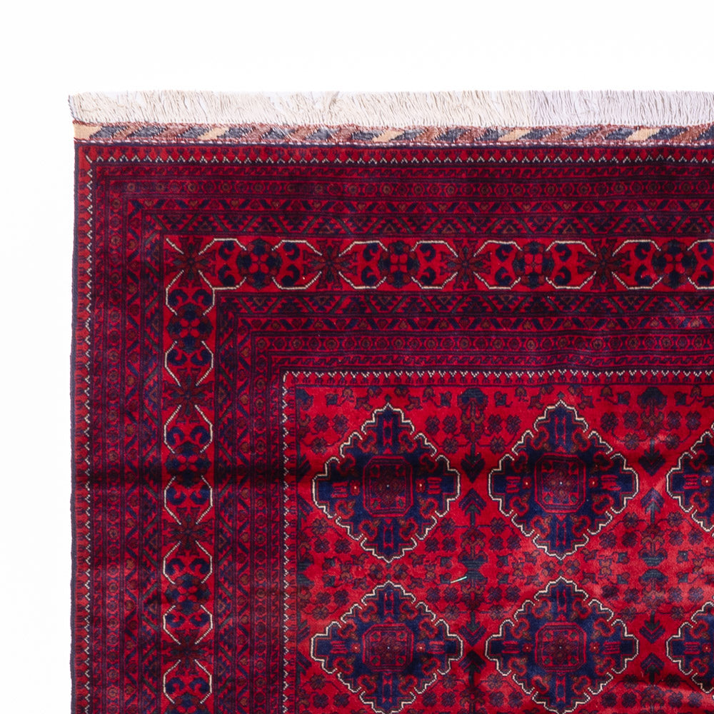 Tapis afghan - 340 x 249 cm - rouge