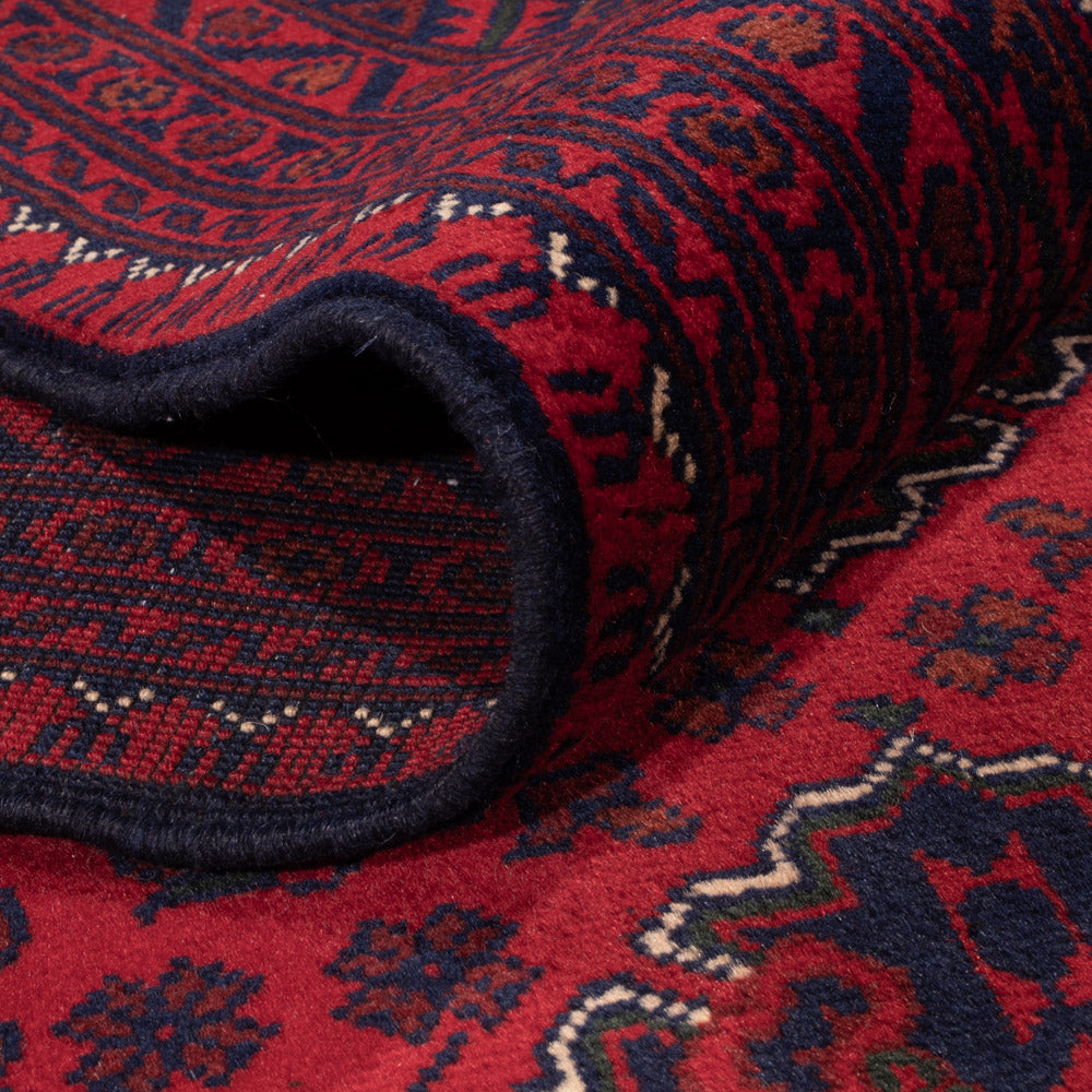 Tapis afghan - 340 x 249 cm - rouge