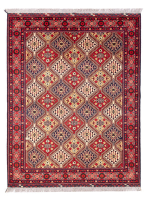 Tapis afghan - 198 x 152 cm - multicolore