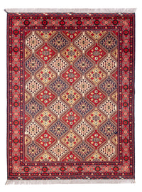 Tapis afghan - 198 x 152 cm - multicolore