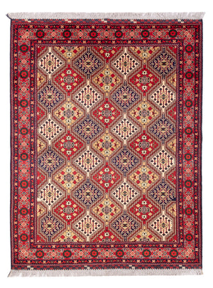 Tapis afghan - 198 x 152 cm - multicolore