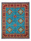 Tapis afghan - 195 x 150 cm - bleu