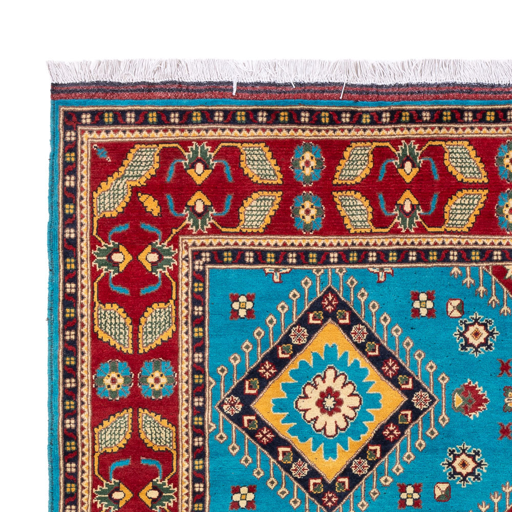 Tapis afghan - 195 x 150 cm - bleu