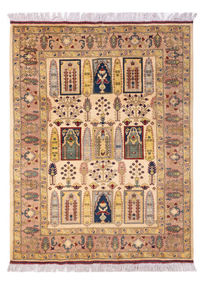 Tapis afghan - 199 x 150 cm - beige