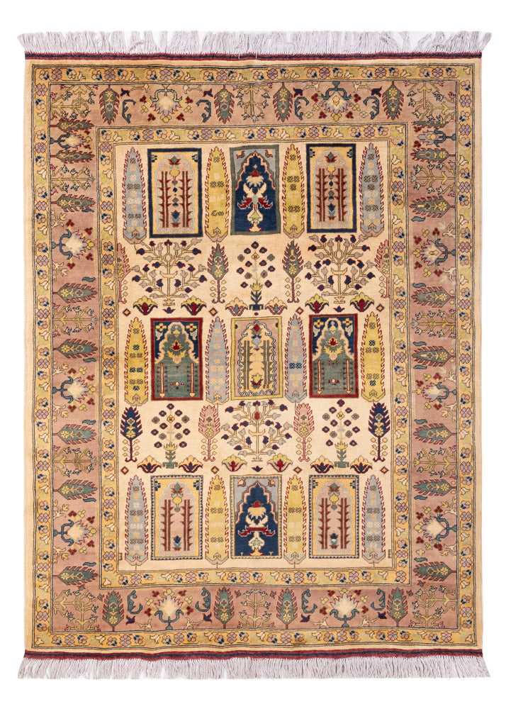 Tapis afghan - 199 x 150 cm - beige